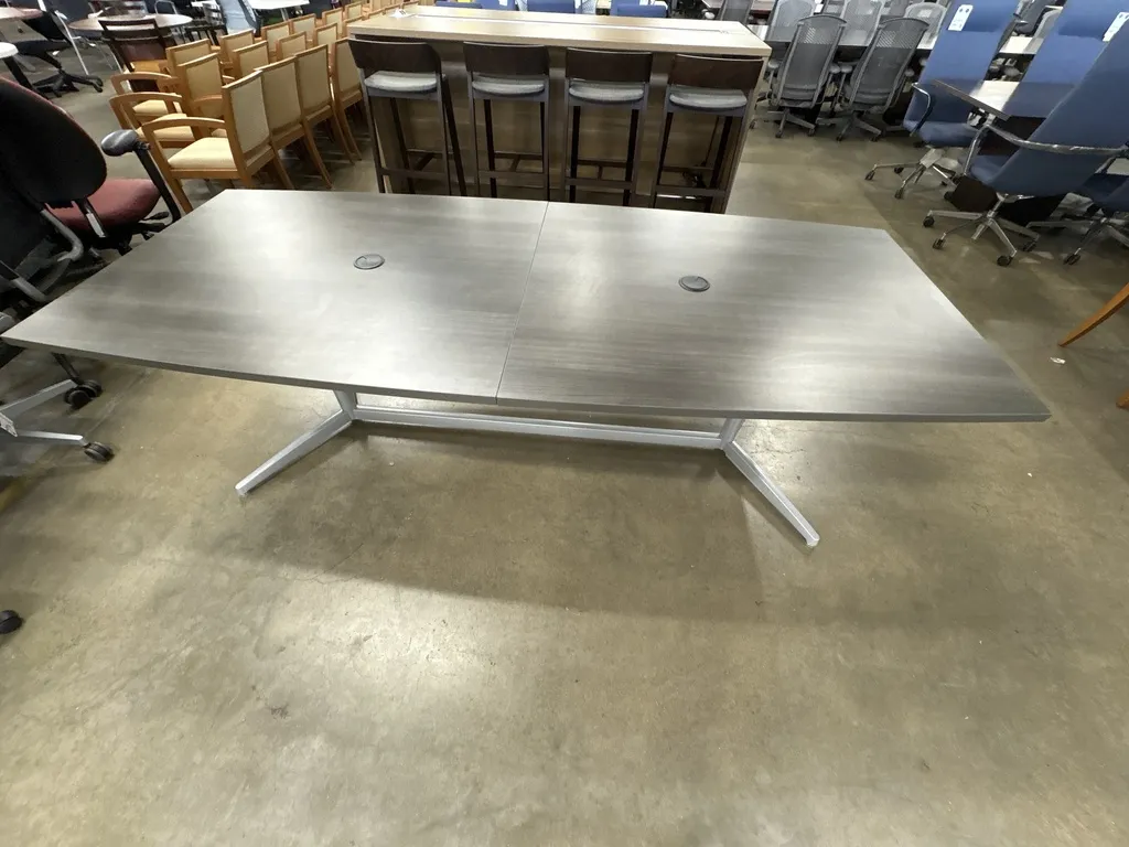 8FT Conference Table with Groument ( Driftwood Grey)