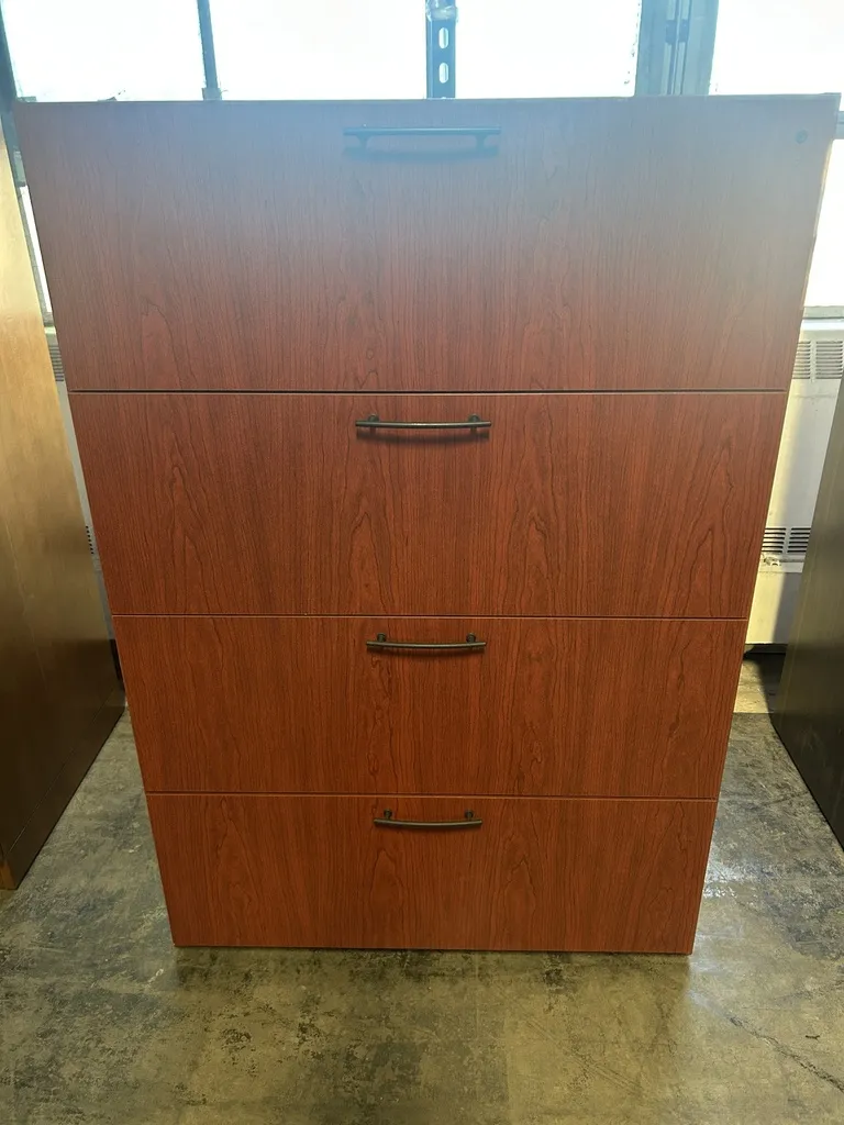 36" National 4 Drawer Lateral - Cherry