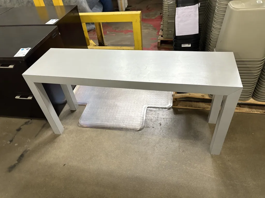 Grey Console Table, Light Grey, 16" x 58"