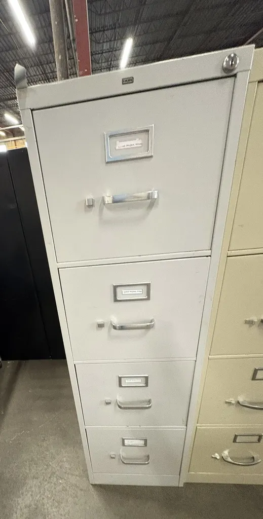 Hon 4 Dr Vertical File , LT.GREY No Lock, Letter