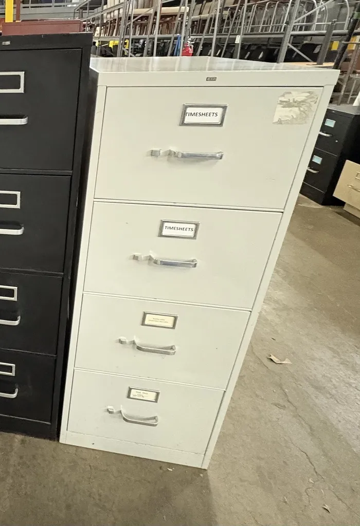 Hon 4 Dr Vertical File , LT.GREY No Lock, LEGAL