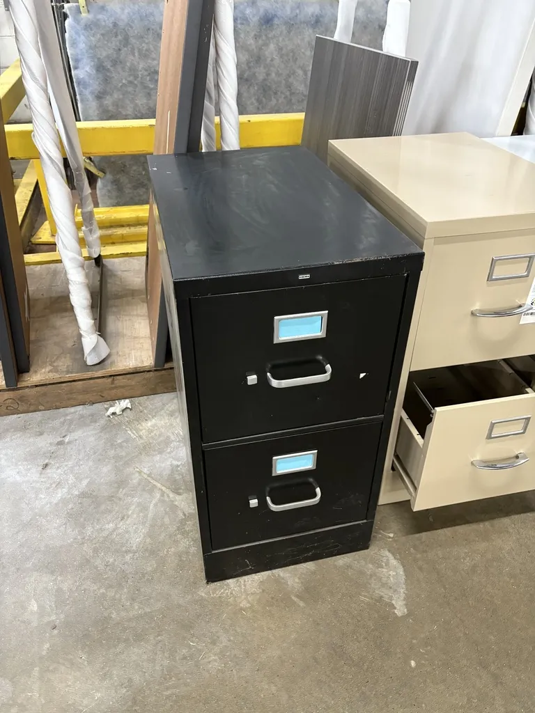 HON 2 Dr Vertical File , BLACK No Lock, Letter