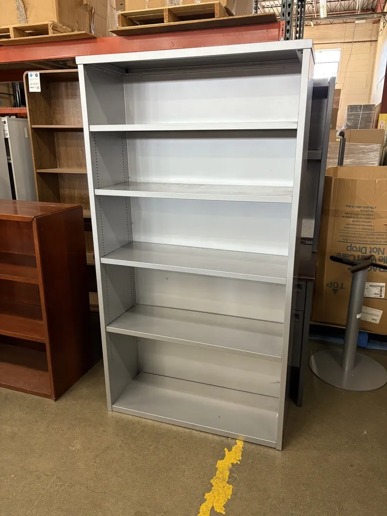 Bookcase, Silver, 36" x 66" x 13"