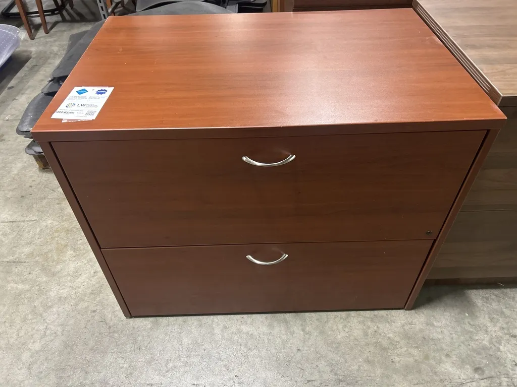 OFS (2) Drawer - 36" Lateral Cabinet -Cherry