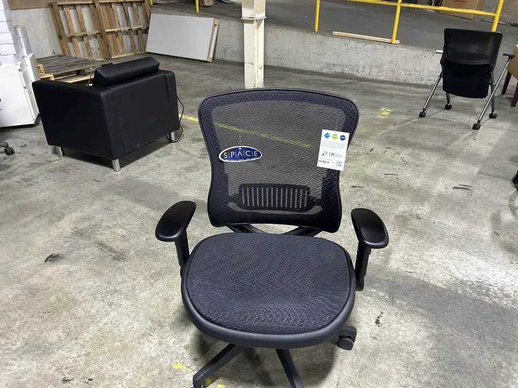 OS-Mid Back Black All Mesh Task Chair