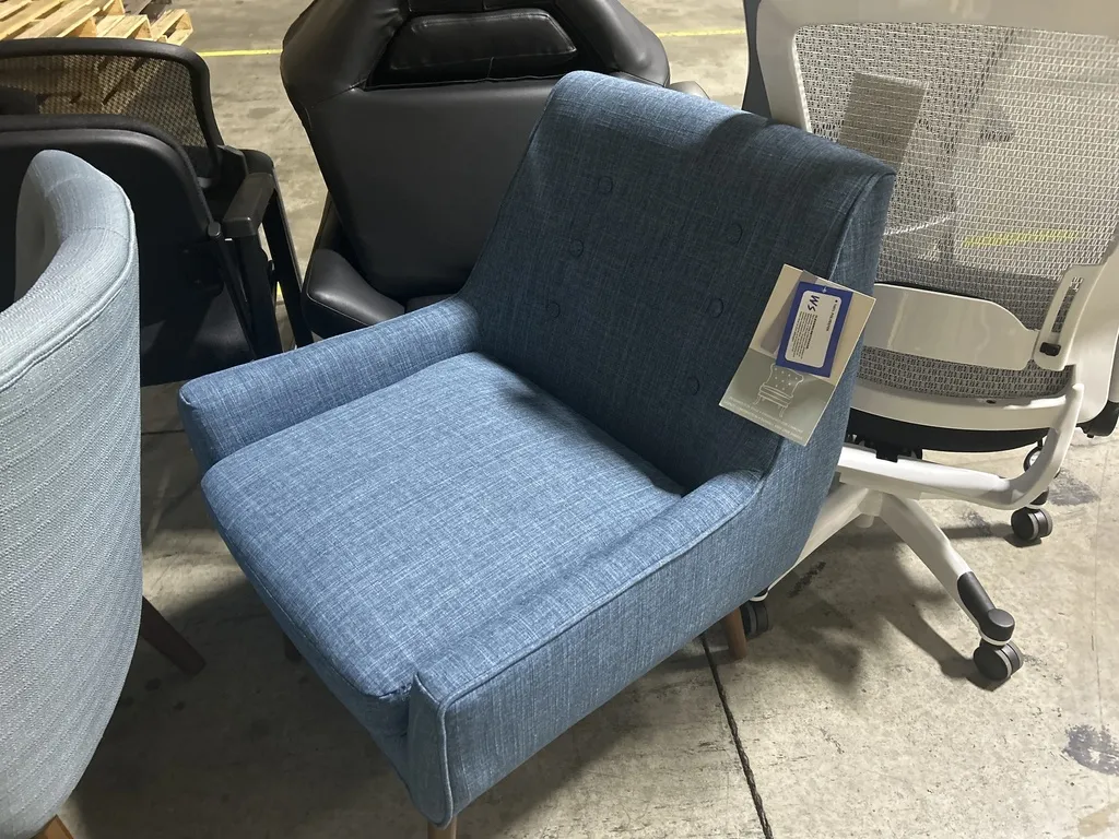 OS- Teal Fabric Club Chair