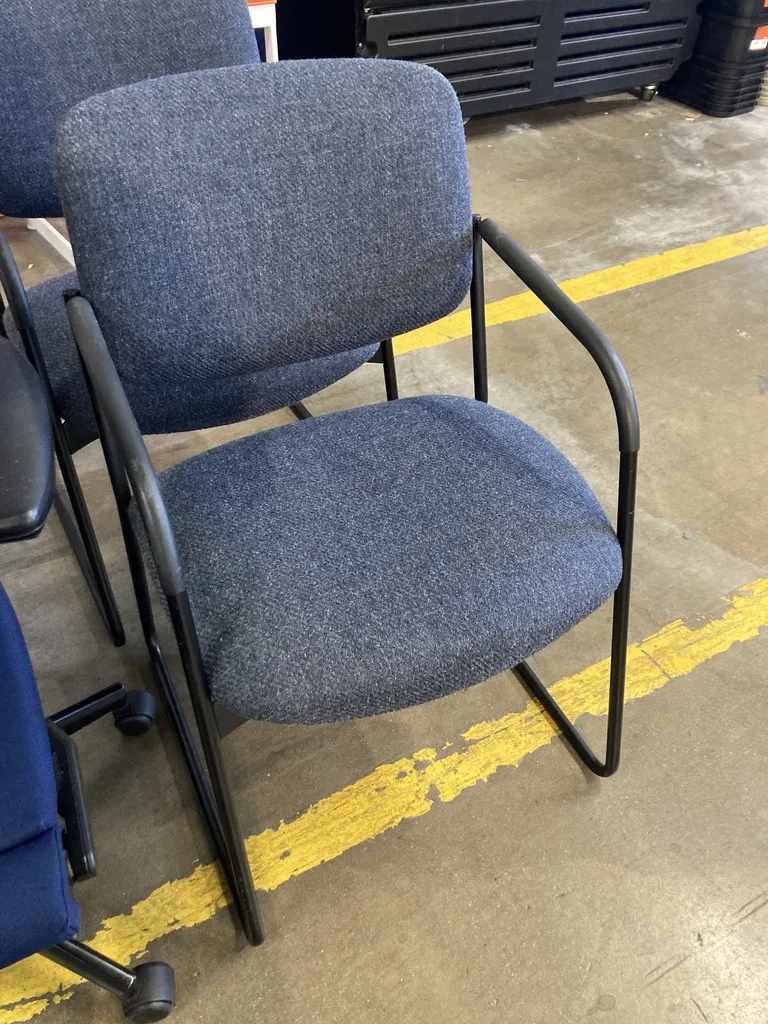 Hon Side Chair Navy Wool 