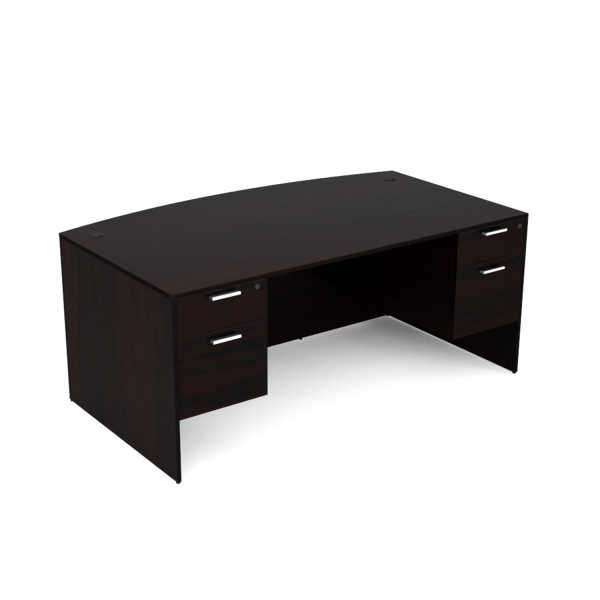 Euroline 36x71 Dbl Ped Desk Espresso