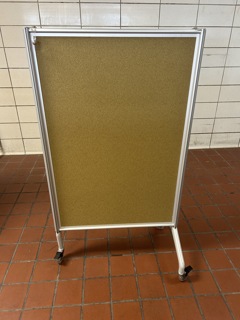 28"x 42" Mobile Tack Board - Double Sided 