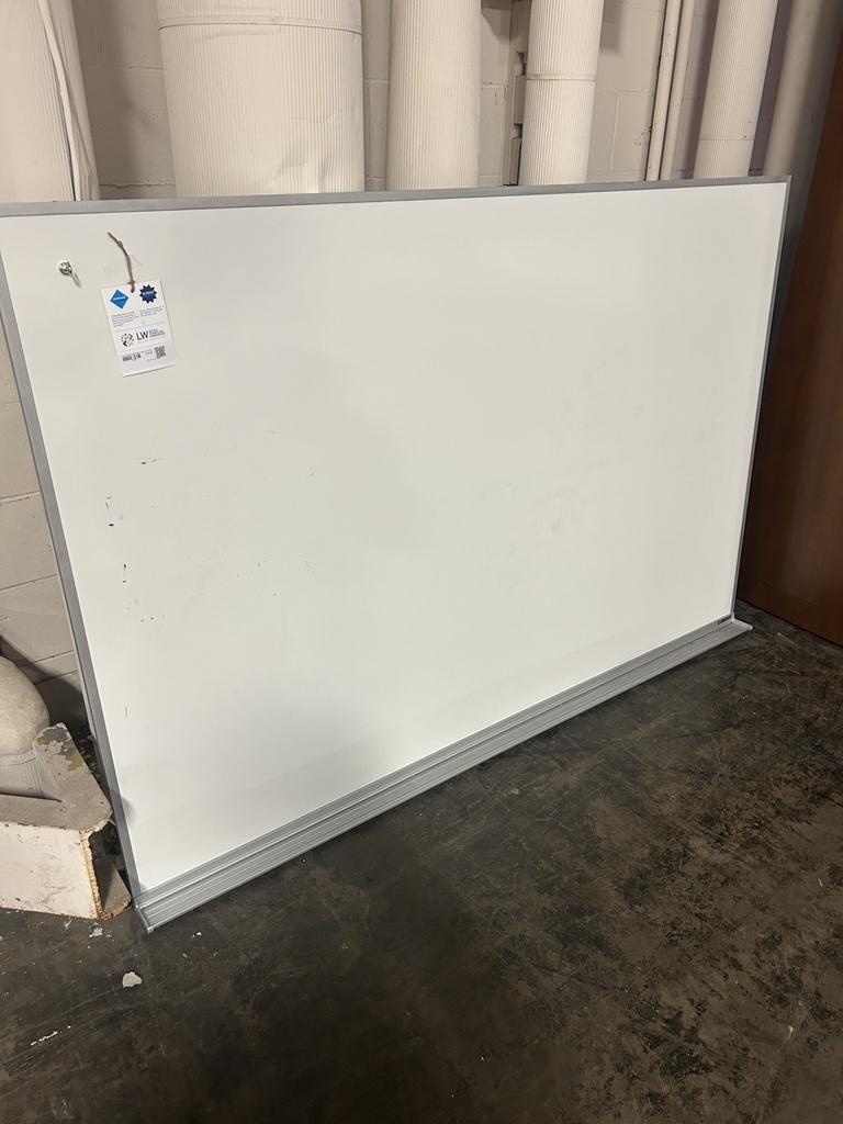 4’x 6' Magnetic White Board - Silver Trim w/Tray