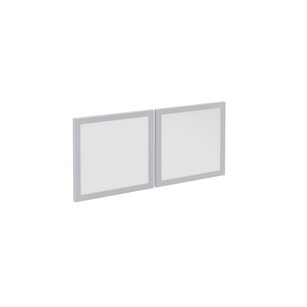 DK- SILVER GLASS 2DR SET FOR PL144OH/PL208OH