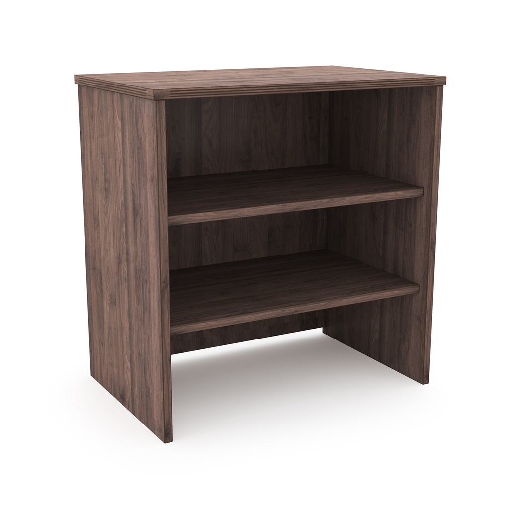 Euroline 36" open hutch Walnut