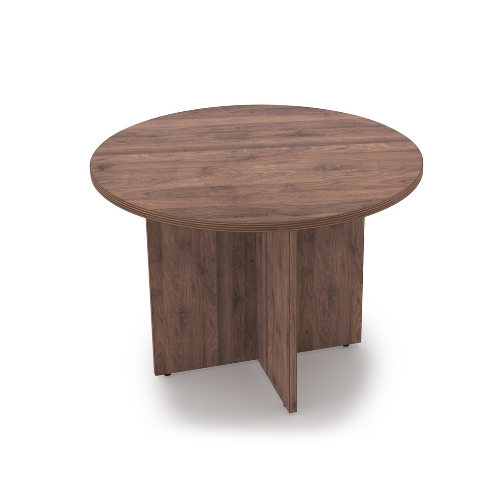 Euroline 42" Round Table Walnut