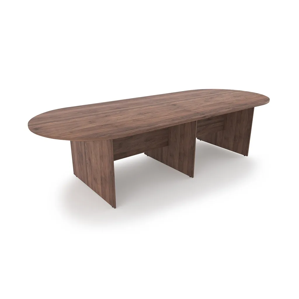 Euroline Racetrack Conference Table 10' Walnut