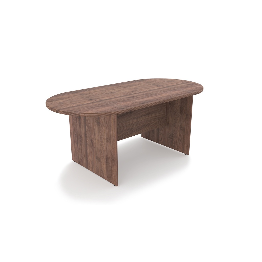 Euroline Racetrack Conference Table 6' Walnut