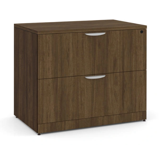 DKA PRM-PL112 36" 2 Drawer Lateral File Walnut