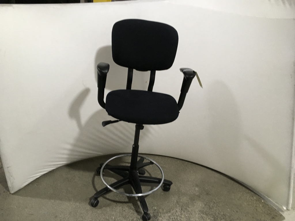 Haworth Improve Task Stool (Black), with arms