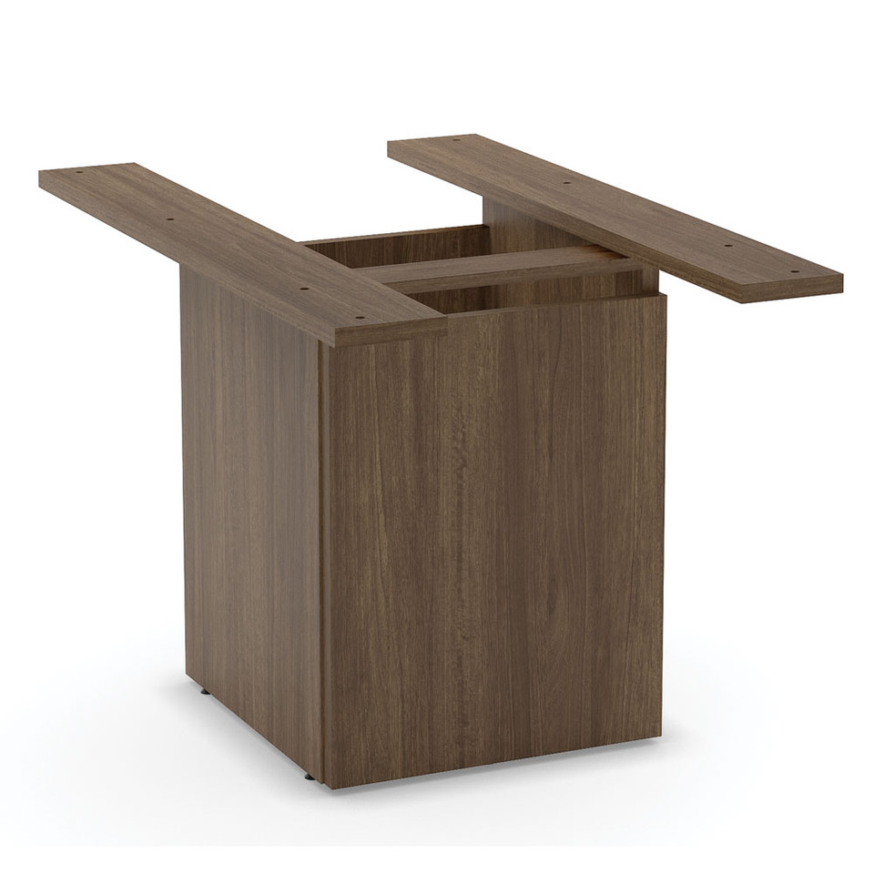 COE- Cube Base With Access Door- Modern Walnut