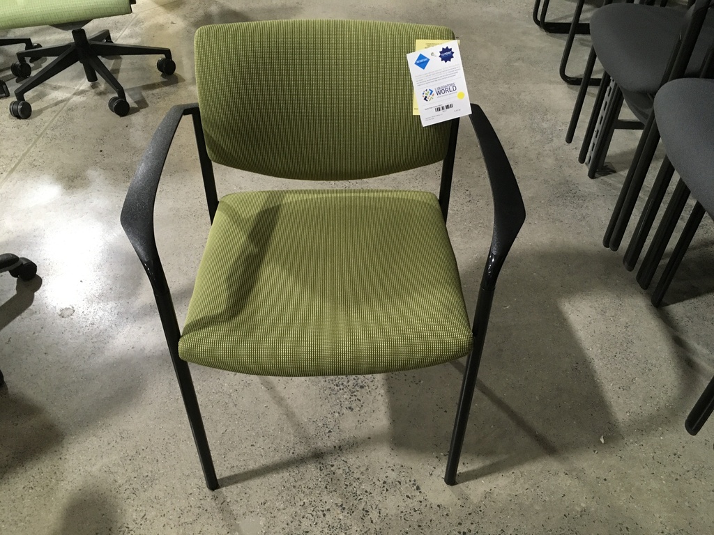 Stack Chair Green Fabric