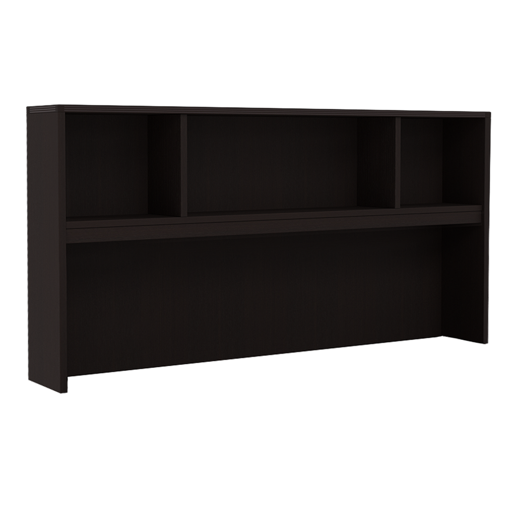 Euroline 71" Open Hutch Espresso (doors optional)