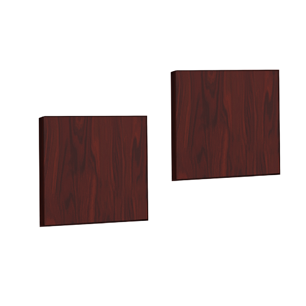 Euroline Open 66" Hutch doors Mahogany (pair)