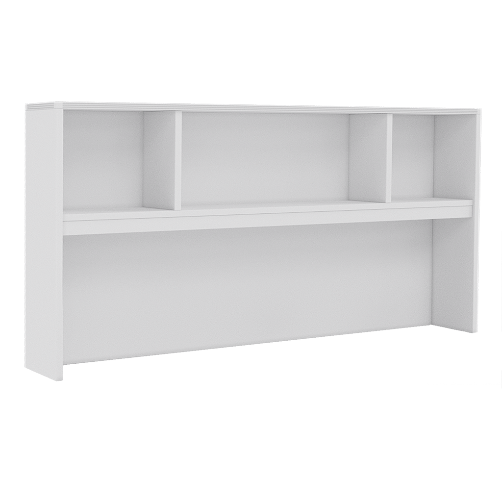 Euroline 66" Open Hutch White (doors optional)