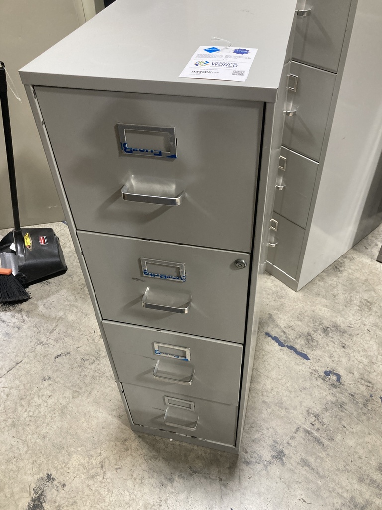 4 Drawer Vertical File Cabinet - Grey