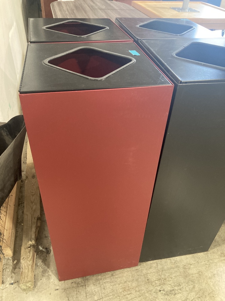 Recycle Trash Can Red