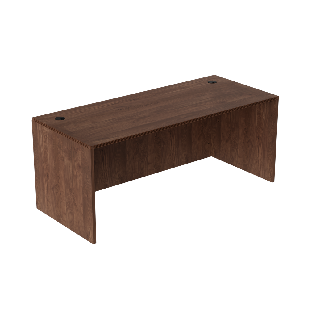 Euroline 30x48 desk shell Walnut