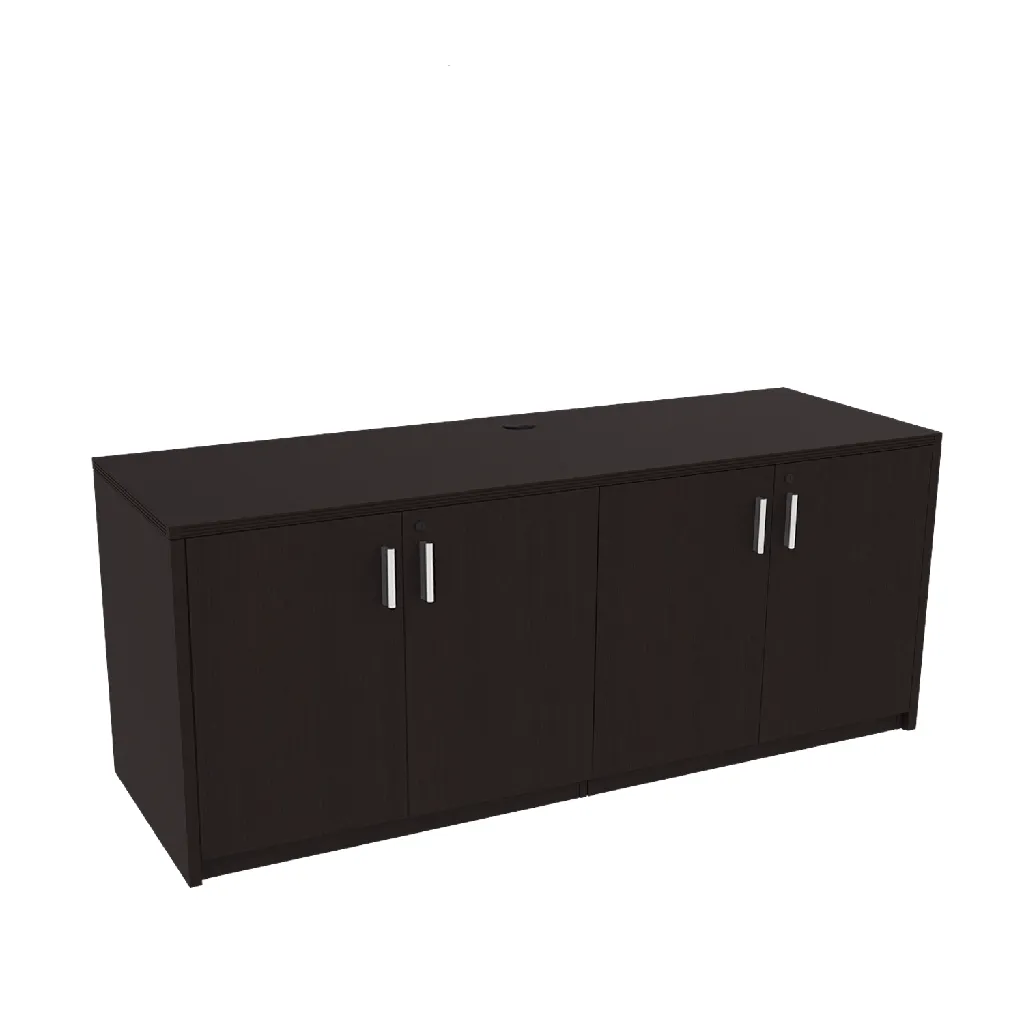 Euroline 71" Credenza w/ storage units Espresso