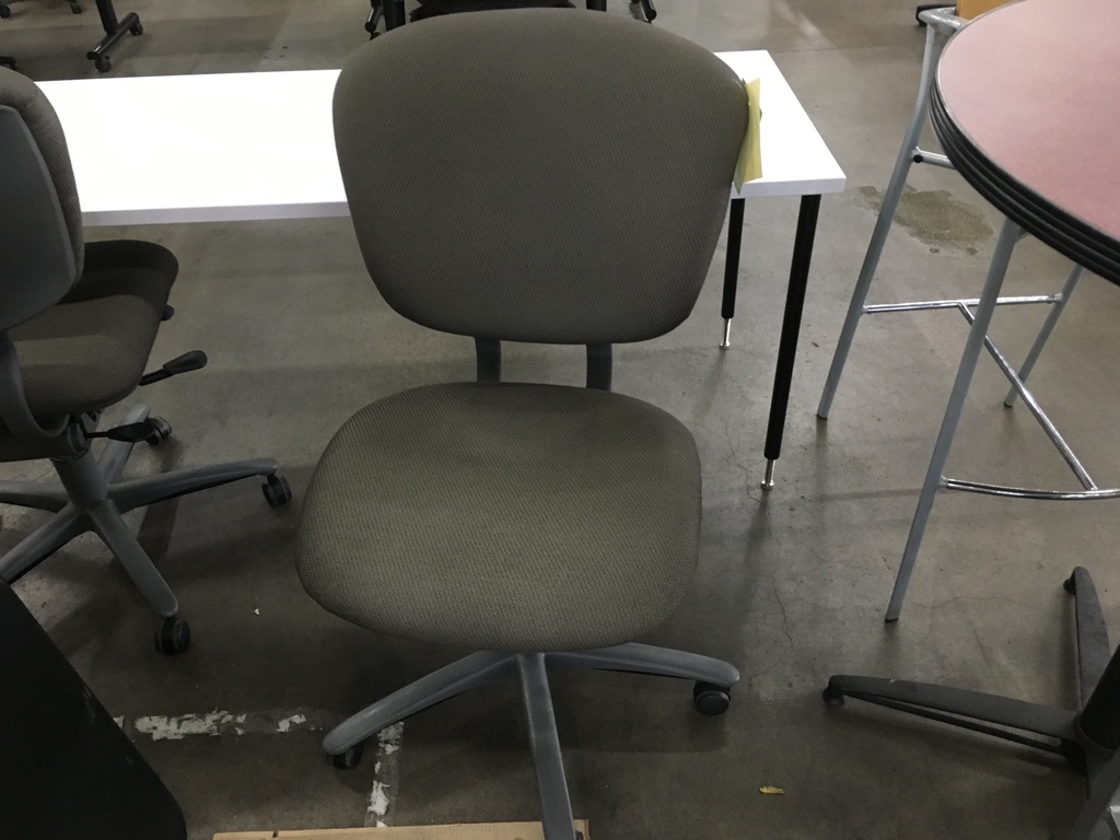 Gray Improv Office Chair, armless