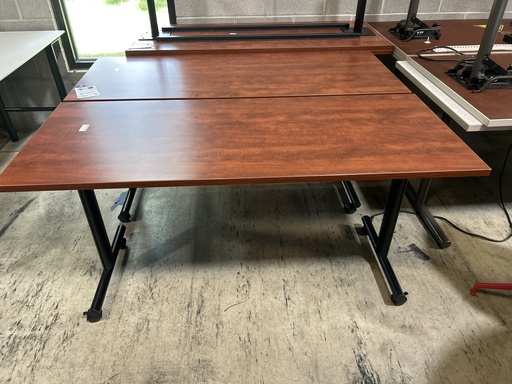 24x60 Training Table on Wheels- Cherry