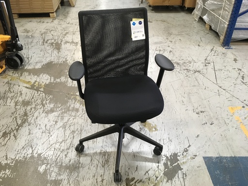 Black Mesh Back Jersey Desk Chair