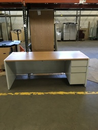 30x75 Single Ped Metal Desk