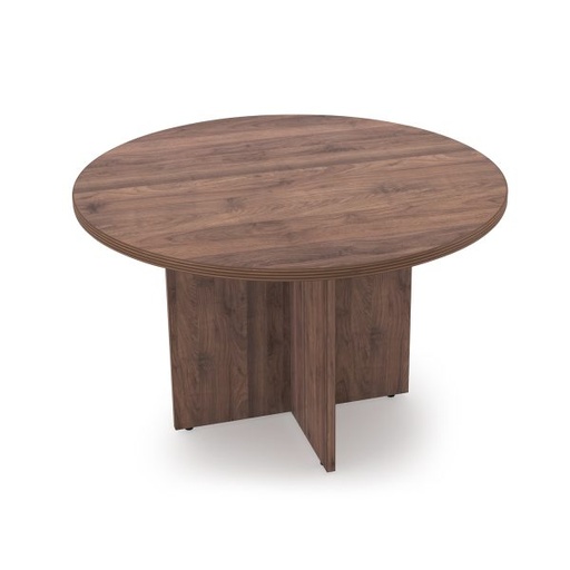 [RT48] Euroline 48" Round Table Walnut