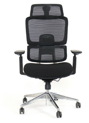[ch203.02] Euroline High back mesh chair Chrome base