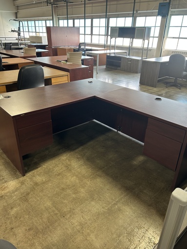 30x66x78 Hon L Shape Desk -RH Mahogany