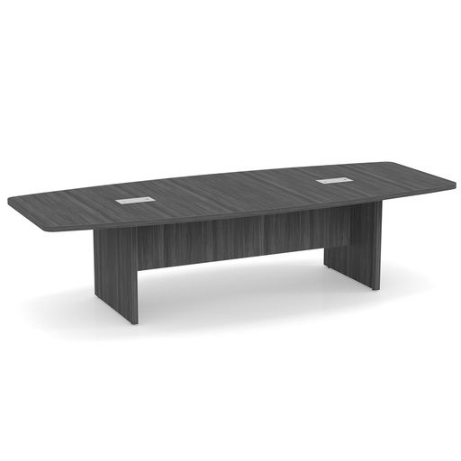 [os237] OS Conference Tables | Boat Shaped Conference Table with Slab Base - 10' - CG