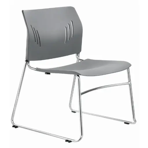 [PRM-3080-GR] DK STACK CHAIR NO ARMS GREY (PRM-3080-GR)