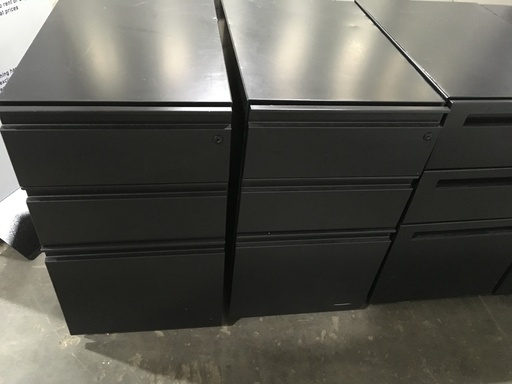 3 Drawer Black Mobile files
