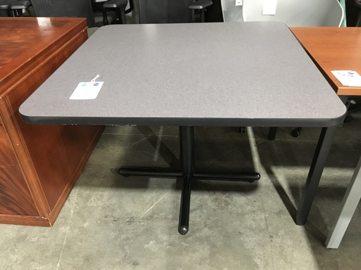 41x41 Square top Breakroom table Grey top