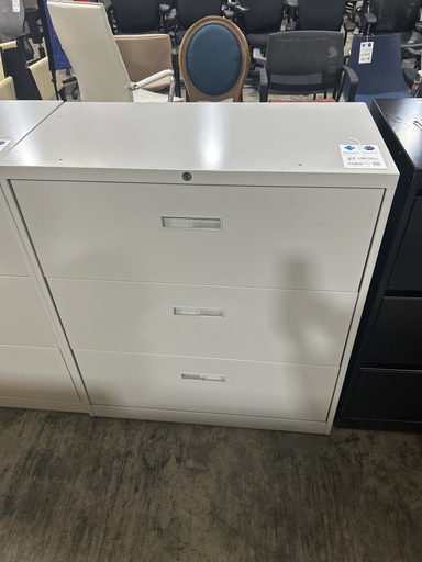36" (3) Drawer Steelcase File Cabinet-Putty