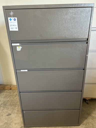 36" (5) Drawer Meridian Lateral - Brown