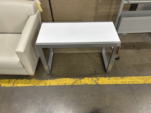 16"x34" White End Table
