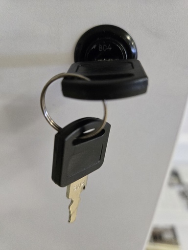 [replacement key w/ lock] Euroline- 1 Lock w/ 2 keys 