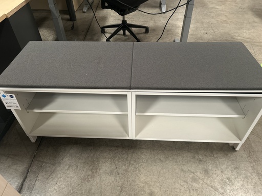 60" Herman Miller Storage Bench - Grey Top