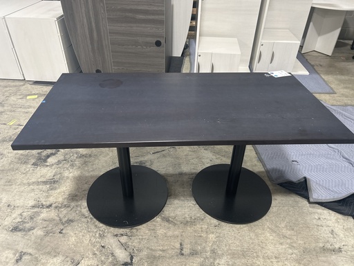 30x60 Black Cafe Table