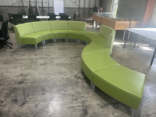 ERG (10) Seat Modular Reception Seating - Green