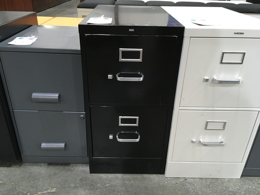 2 Drawer Lateral File Black