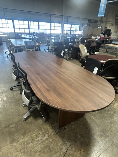 [CT144.WN] Euroline - USED 10' Walnut Conference Table 